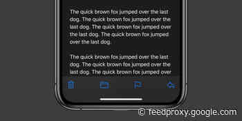 iOS 13.4 features a new Mail toolbar, fixing the bad design introduced with iOS 13