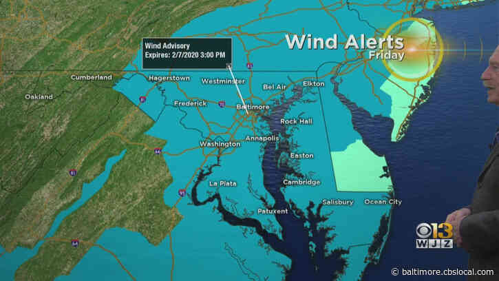 Maryland Weather: Wind Advisory For Friday