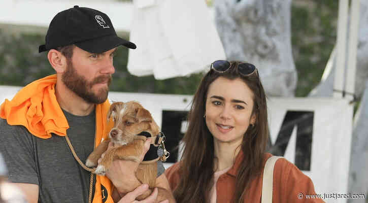 Lily Collins & Boyfriend Charlie McDowell Look So Happy on Farmers Market Date