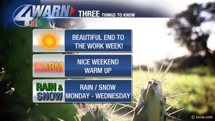 Beautiful weekend with more rain and snow early next week!