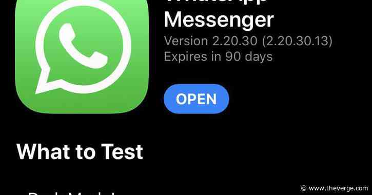 WhatsApp dark mode for iPhone arrives in latest beta