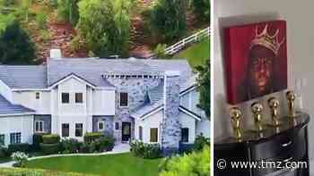 Shaq Has Rapper Art Tribute at L.A. Home, Biggie, Tupac and Nipsey