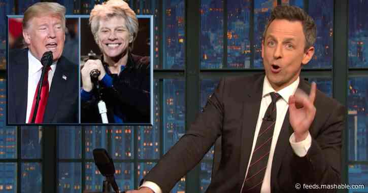 Seth Meyers skewers Trump's post-acquittal ranting, and that accidentally awesome Romney ad