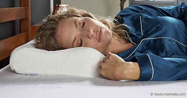 We found these ergonomic Tempur-Pedic pillows on sale for super cheap