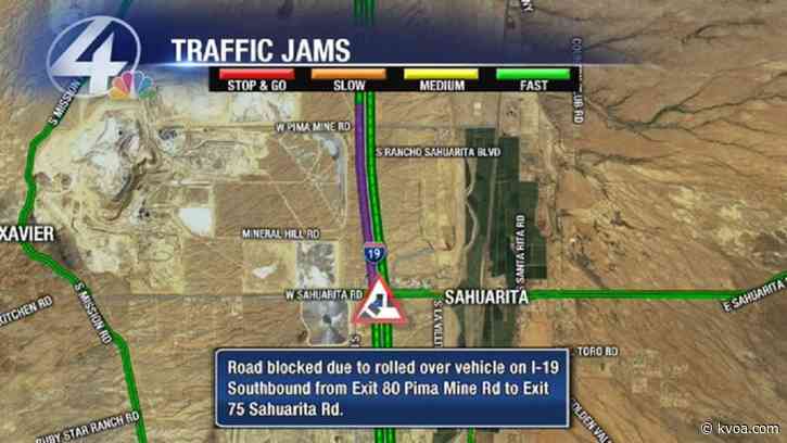 I-19 near Duval Mine Rd now open after rollover collision