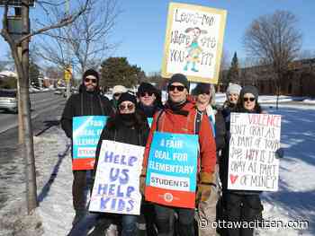 Teachers at French-language school boards plan to strike one day a week starting Feb. 13
