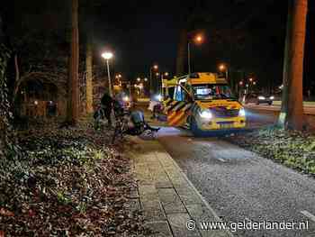 Fietser loopt hoofdwond op door val in Wageningen