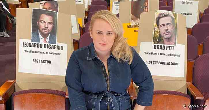 Rebel Wilson Really Wants to Sit Between Leo and Brad at the Oscars: 'Bags'ing My Seat' 