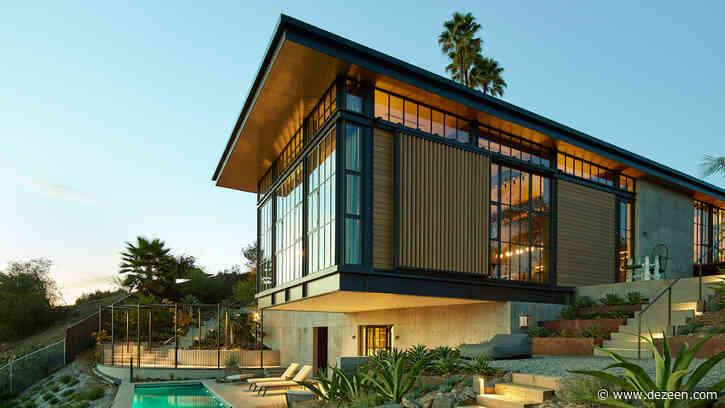 Hollywood Hills House by Kristen Becker steps down a steep Los Angeles hillside