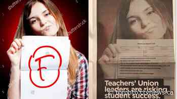 Mysterious newspaper ads slamming teachers' unions may have possible PC connections