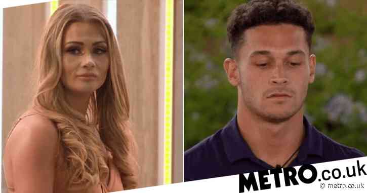 Love Island’s Callum Jones stacks it up stairs on way to talk to Shaughna Phillips – and that’s called karma