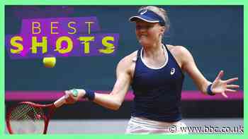 Fed Cup: Harriet Dart loses thriller to Viktoria Kuzmova - best shots