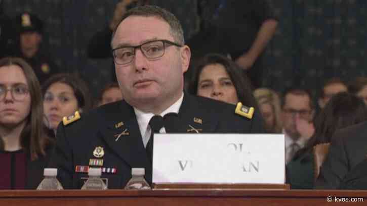 Aide who testified against President Trump escorted out of White House