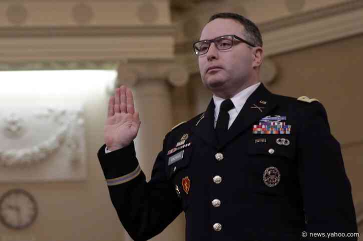Vindman Escorted From White House After Trump’s Acquittal
