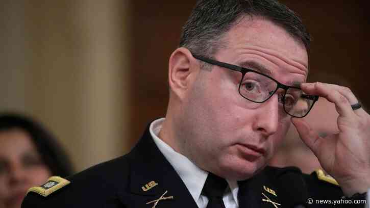 Alexander Vindman Fired from White House after Serving as Impeachment Witness