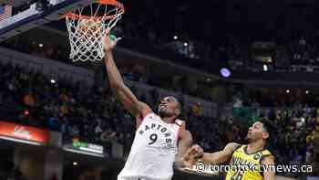 Raptors pull away from Pacers 115-106 for 13th straight win