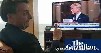 His master's voice? Jair Bolsonaro posts video of himself watching Trump rant