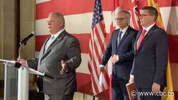 Premiers speak to reporters during Washington, DC visit LIVE