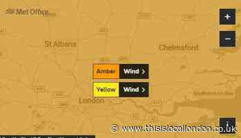 60mph winds and torrential rain forecast tomorrow as Storm Ciara hits UK