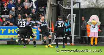 Swansea City 2-3 Derby County: Tom Lawrence stunner sinks Swans who lose ground in race for play-offs