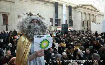 Hundreds of climate activists protest at British Museum over BP sponsorship