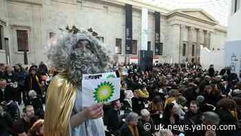 Hundreds of climate activists protest at British Museum over BP sponsorship