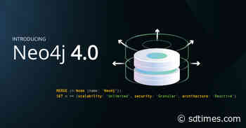 Neo4j Graph Database 4.0 released with a reactive architecture - SDTimes.com