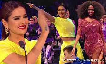 The Greatest Dancer's Cheryl flashes her abs in a yellow crop top while Oti wows in a fringed dress