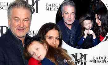 Alec Baldwin makes it a family affair at NYFW with Hilaria and daughter Carmen for Badgley Mischka