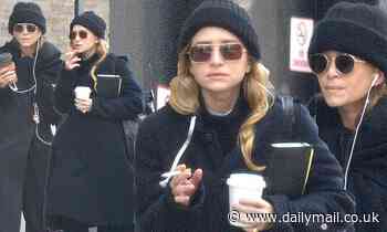 Mary-Kate and Ashley Olsen spotted in matching outfits days before their brand hits the NYFW runway