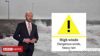 Storm Ciara: Met Office warning from midday on Saturday