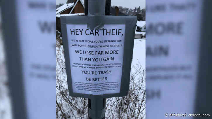Brookline Woman Leaves Nasty Note After Her Car Was Broken Into