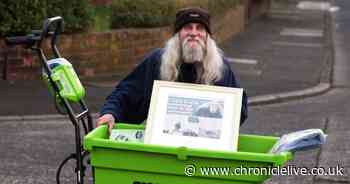 Watch the emotional moment North Shields pensioner is thanked for cleaning the streets every day