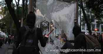 Pintas y destrozos de nuevo en el Ángel de la Independencia y el Hemiciclo a Juárez - La Política Online MX