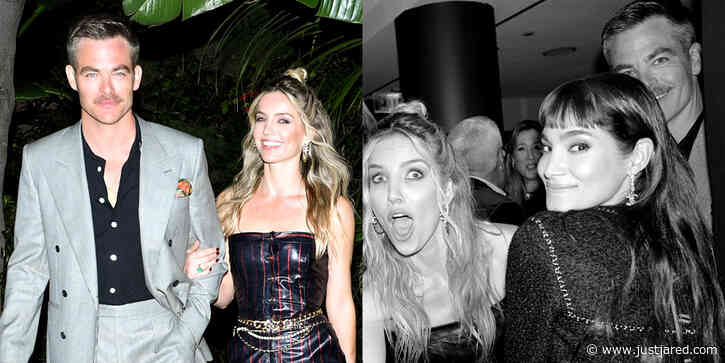 Chris Pine & Girlfriend Annabelle Wallis Hang Out with His Former Flame Sofia Boutella at Pre-Oscar Party