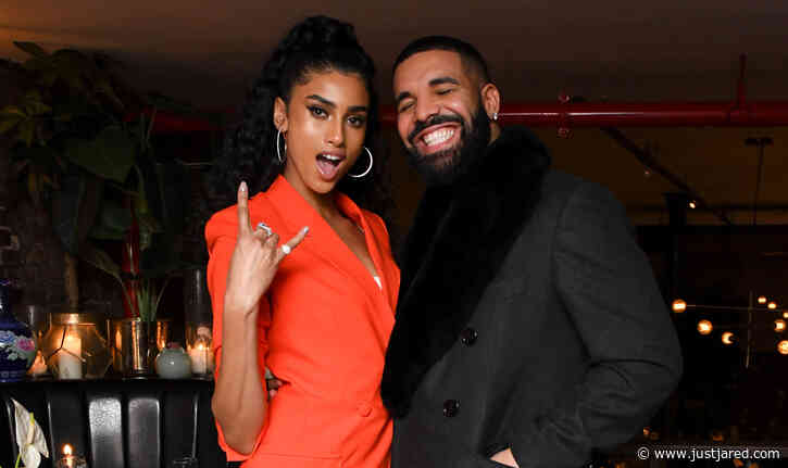 Drake Supports Model Imaan Hammam at Frame's NYFW Party
