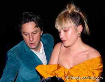 Zach Braff and Girlfriend Florence Pugh Have a Pre-2020 Oscars Party Date Night