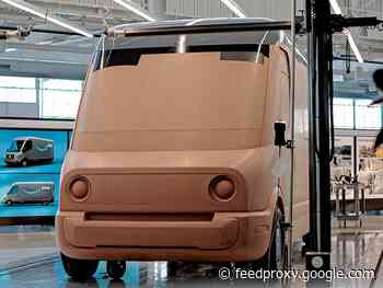 Rivian's electric delivery vans for Amazon take shape