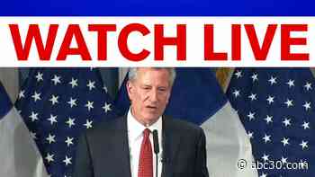 Mayor de Blasio, NYPD hold presser on two Bronx cop shootings happening within hours of each other