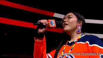 Cree version of 'O Canada' sung at Oilers game by Indigenous teen