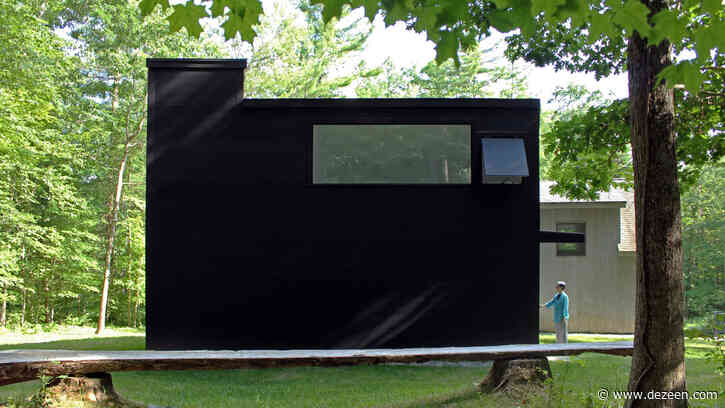 O'Neill McVoy Architects creates black Double Square Studio in Connecticut for a sculptor