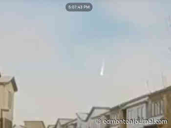 Apparent meteor passes over Alberta skies Saturday afternoon - Edmonton Journal