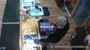 Armed robbery of Edmonton cannabis store caught on camera | CTV News - CTV News