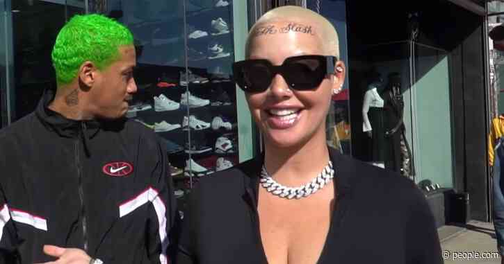 Amber Rose Debuts 'Slash' and 'Bash' Face Tattoos in Honor of Her Two Children