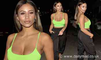 Ex On The Beach's Kayleigh Morris puts on a VERY busty display in neon crop-top