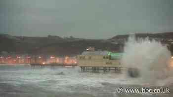 Storm Ciara: Flooding after 93mph winds battered Wales