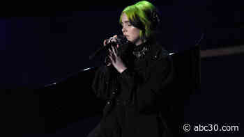 Billie Eilish rocks 2020 Oscars with somber performance of 'Yesterday' during In Memoriam segment
