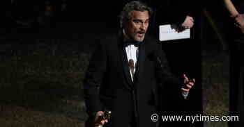 Joaquin Phoenix Pleads for Animal Rights in Academy Awards Speech