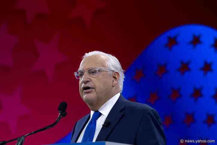 US ambassador to Israel warns against West Bank annexation
