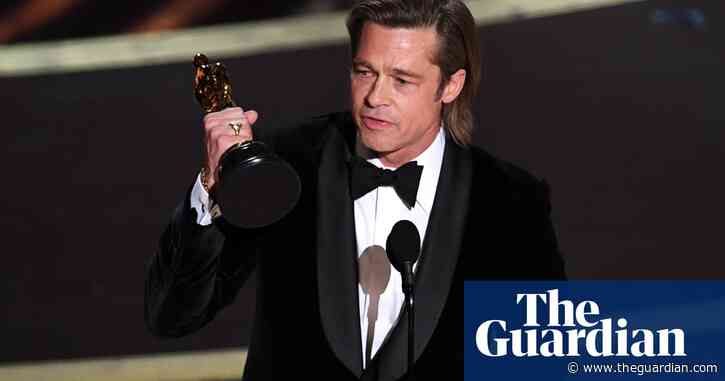 Brad Pitt wins best supporting actor Oscar and takes on Trump in speech